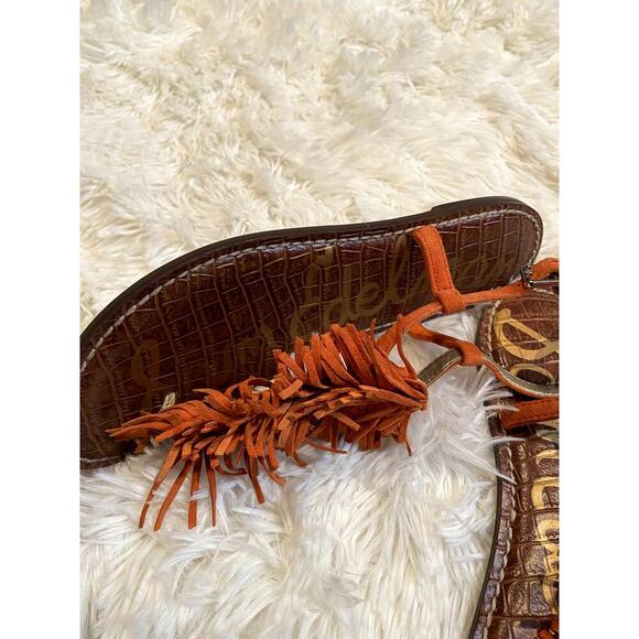 Sam Edelman Gela Open-Toe Suede Slingback Sandal - Size 6 1/2 (EUC) - Picture 5 of 5